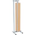 Bulman Products Bulman Products Vertical Paper Dispenser w/ Cutter, 48"W x 9" Dia. Roll Size, Light Gray R996-48